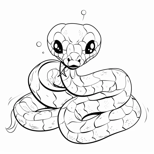 Snake coloring pages 34