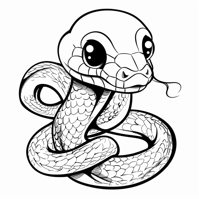 Dibujos para colorear e imprimir Snake