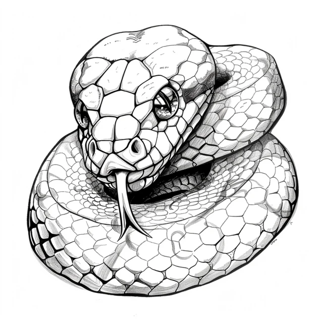 Dibujos para colorear e imprimir Snake