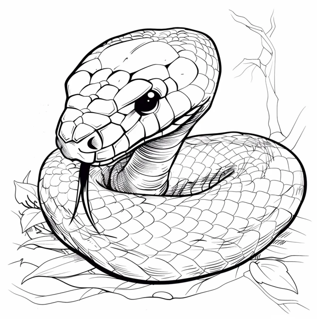 Dibujos para colorear e imprimir Snake