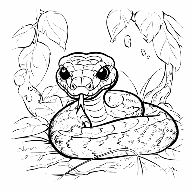 Dibujos para colorear e imprimir Snake