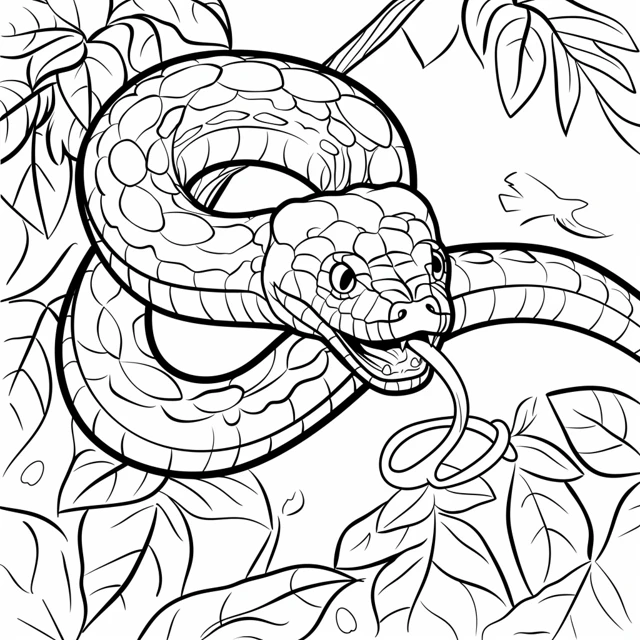 Dibujos para colorear e imprimir Snake