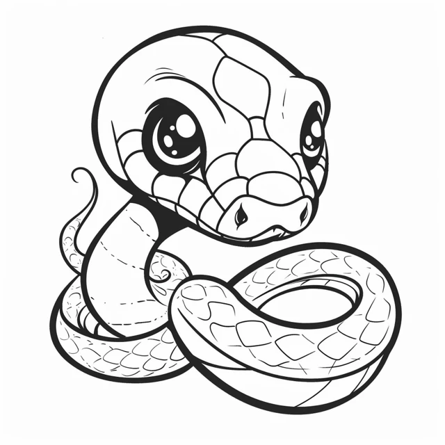 Dibujos para colorear e imprimir Snake