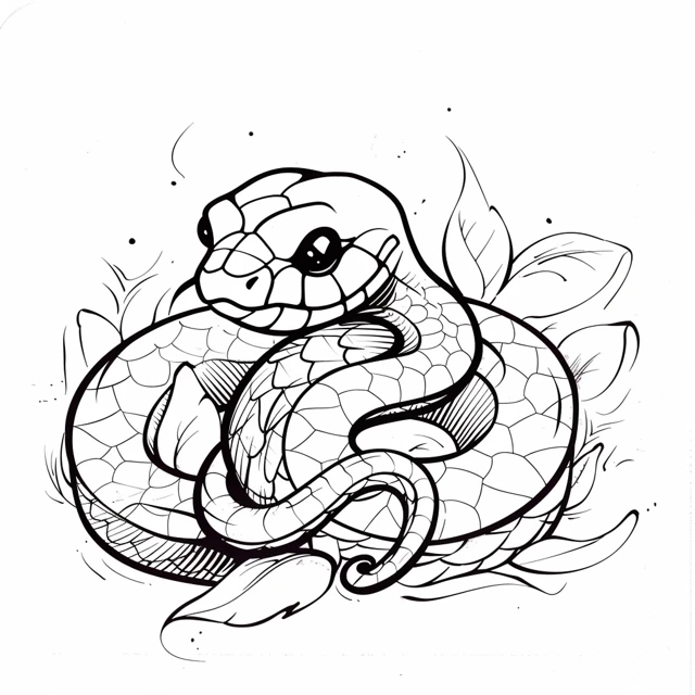 Dibujos para colorear e imprimir Snake