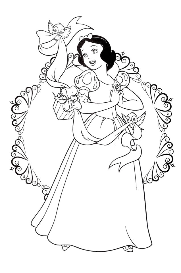 Dibujos para colorear e imprimir Snow White