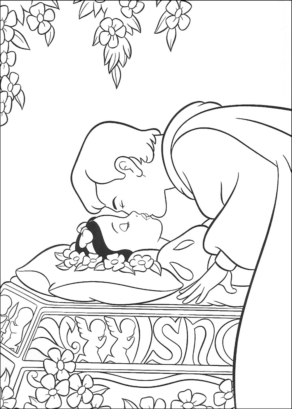 Dibujos para colorear e imprimir Snow White