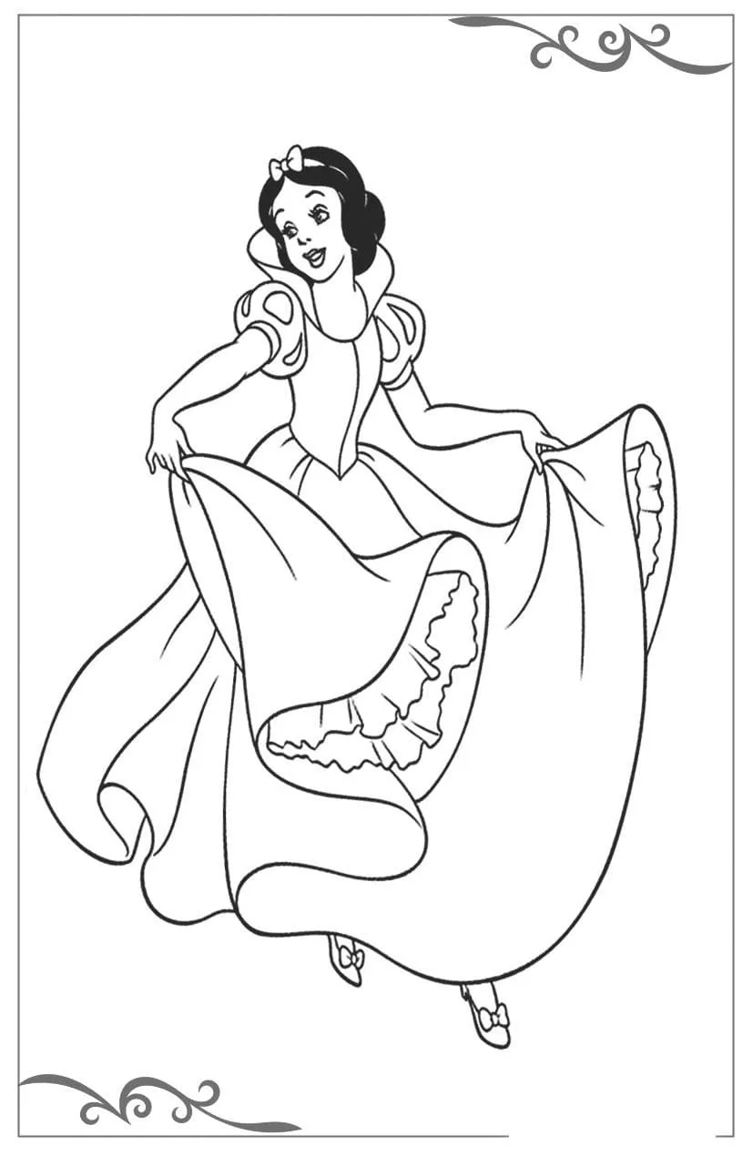 Dibujos para colorear e imprimir Snow White