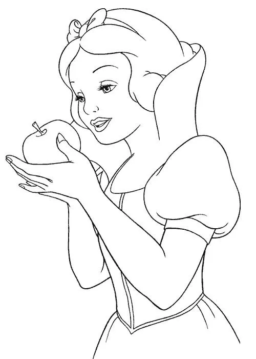 Dibujos para colorear e imprimir Snow White