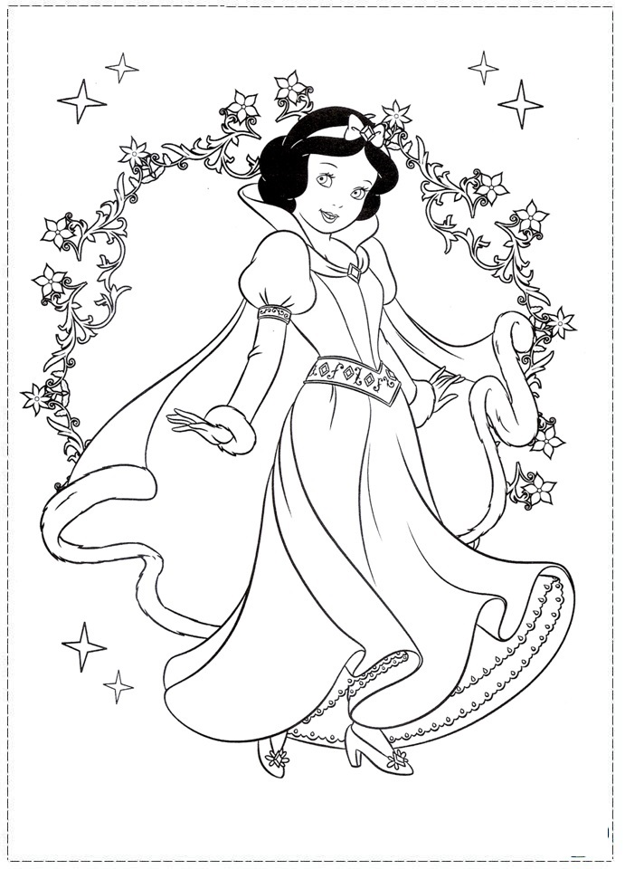 Dibujos para colorear e imprimir Snow White