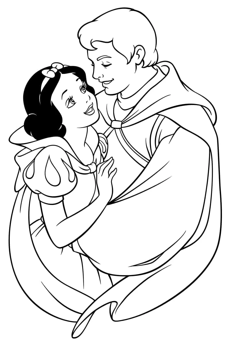 Dibujos para colorear e imprimir Snow White