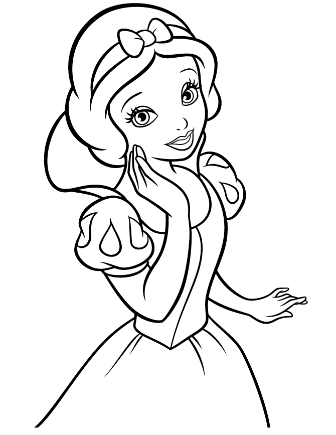 Dibujos para colorear e imprimir Snow White