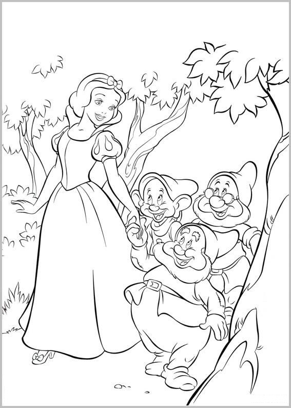 Dibujos para colorear e imprimir Snow White