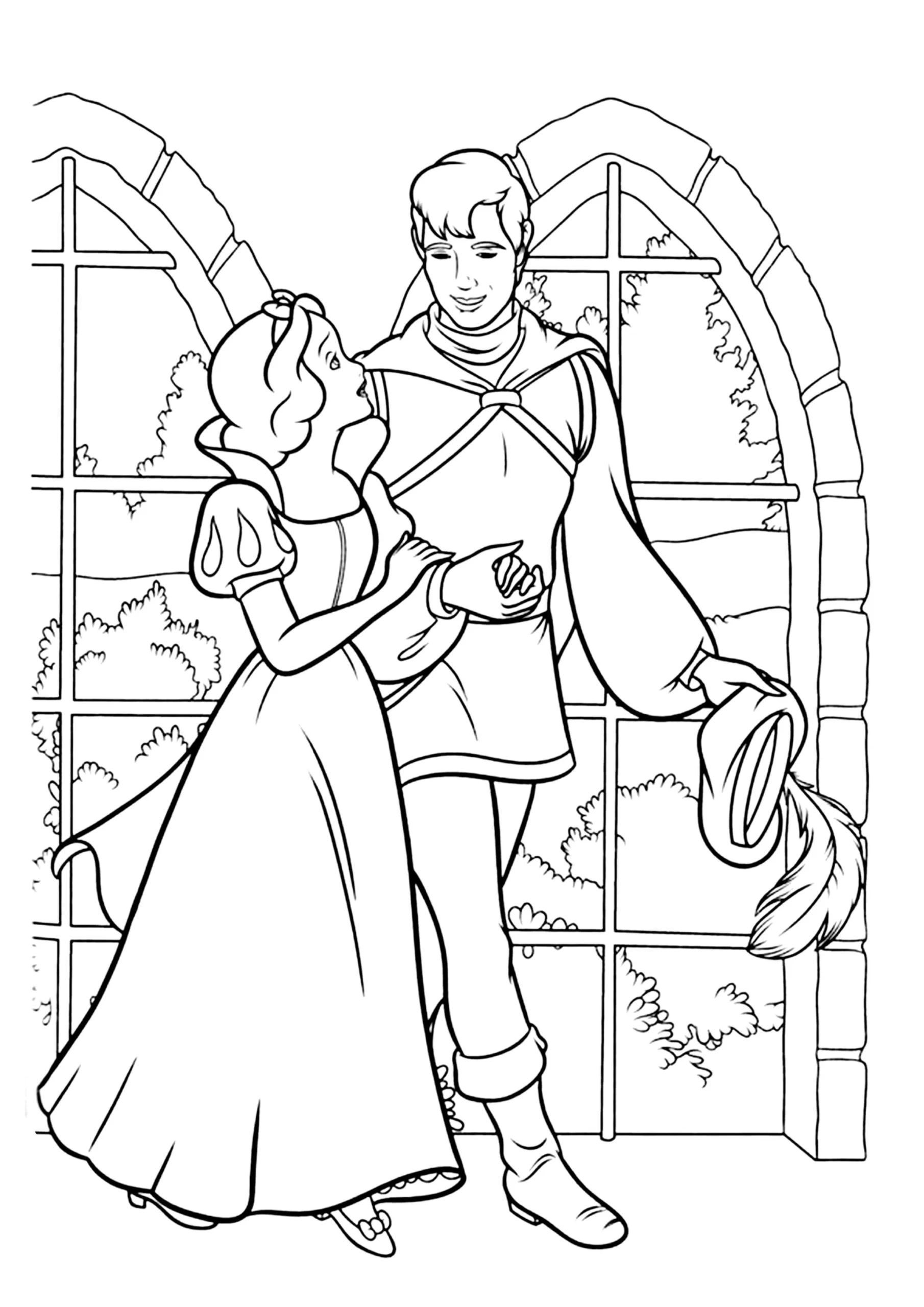 Dibujos para colorear e imprimir Snow White