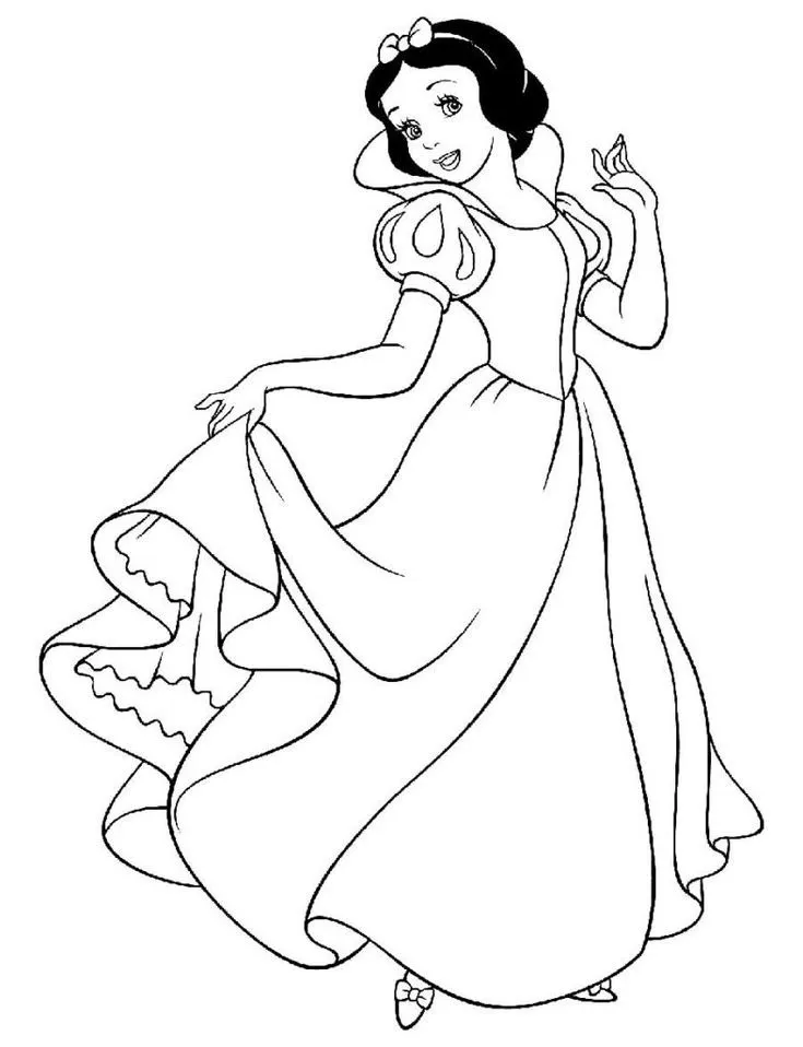 Dibujos para colorear e imprimir Snow White