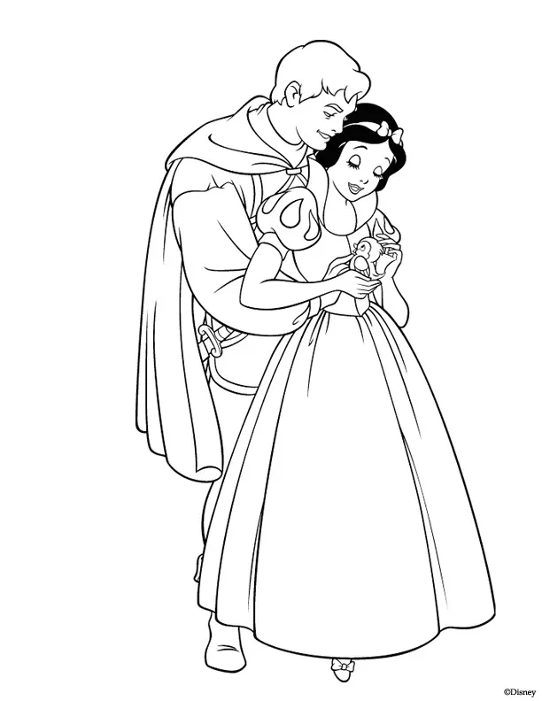 Dibujos para colorear e imprimir Snow White