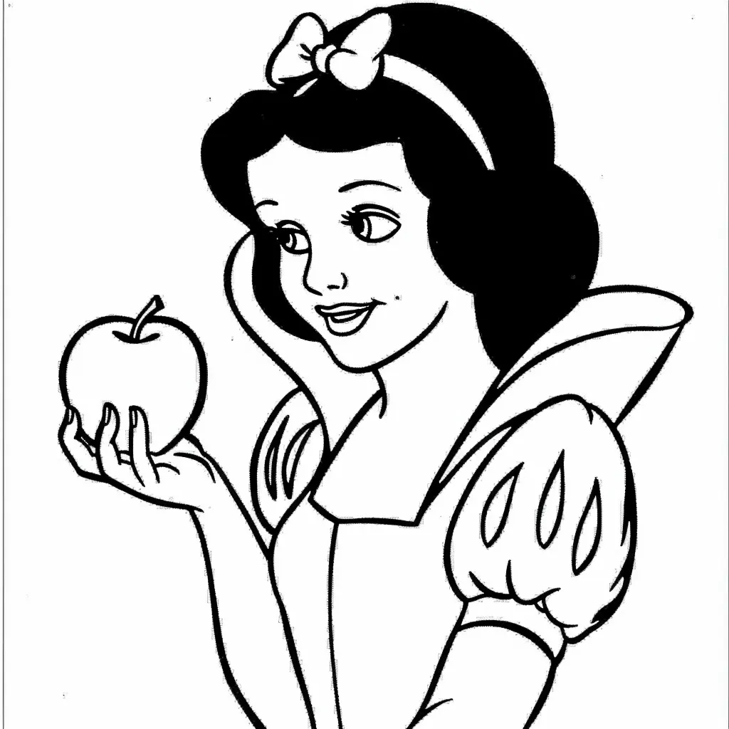 Dibujos para colorear e imprimir Snow White