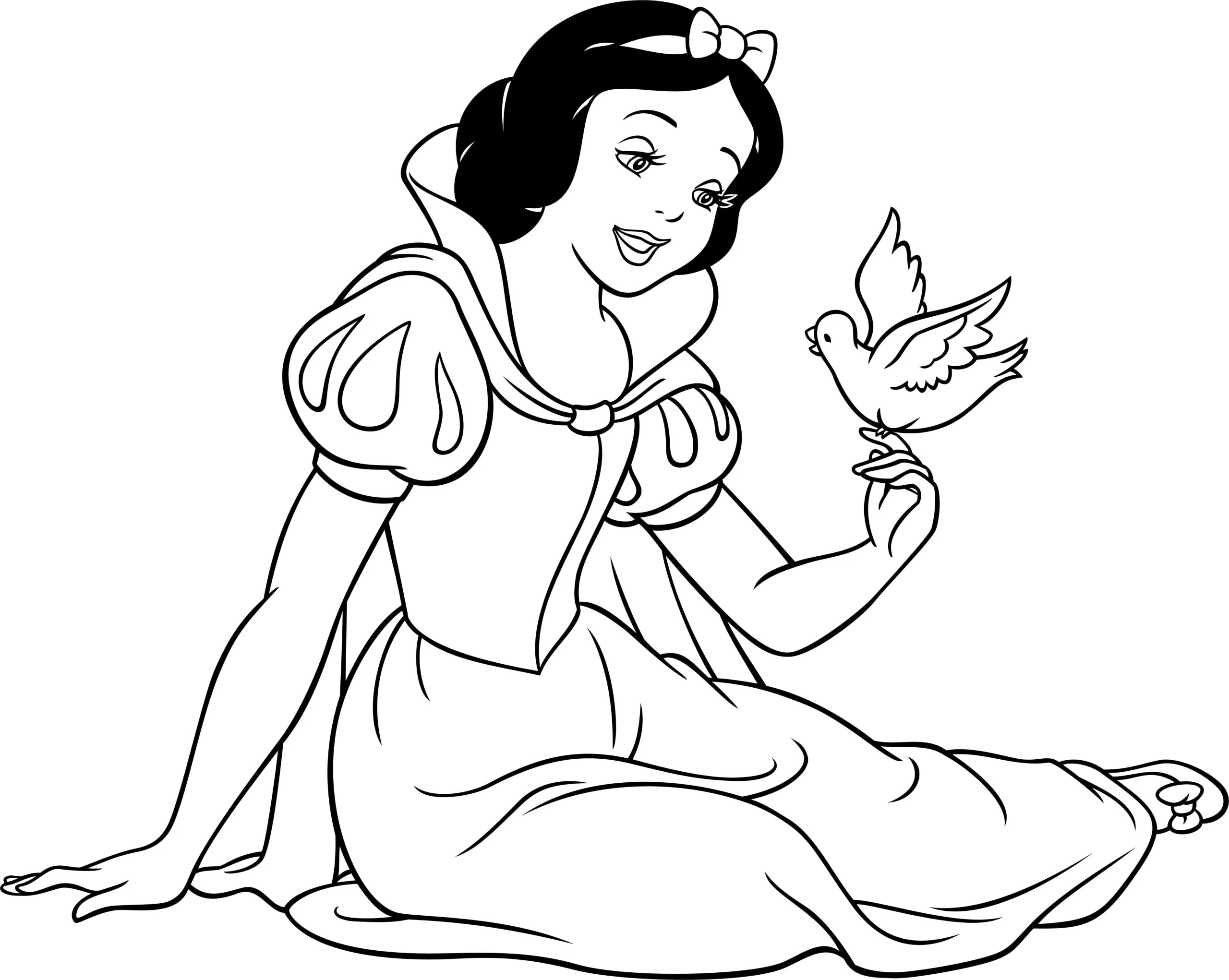 Dibujos para colorear e imprimir Snow White