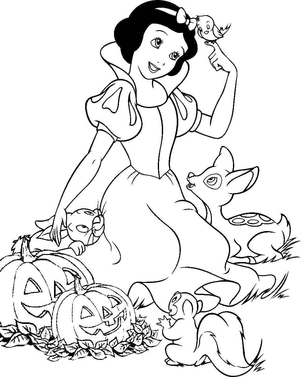 Dibujos para colorear e imprimir Snow White