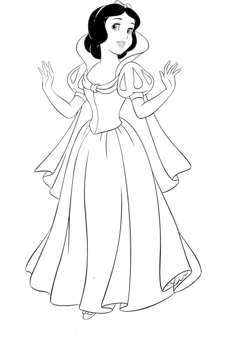 Dibujos para colorear e imprimir Snow White