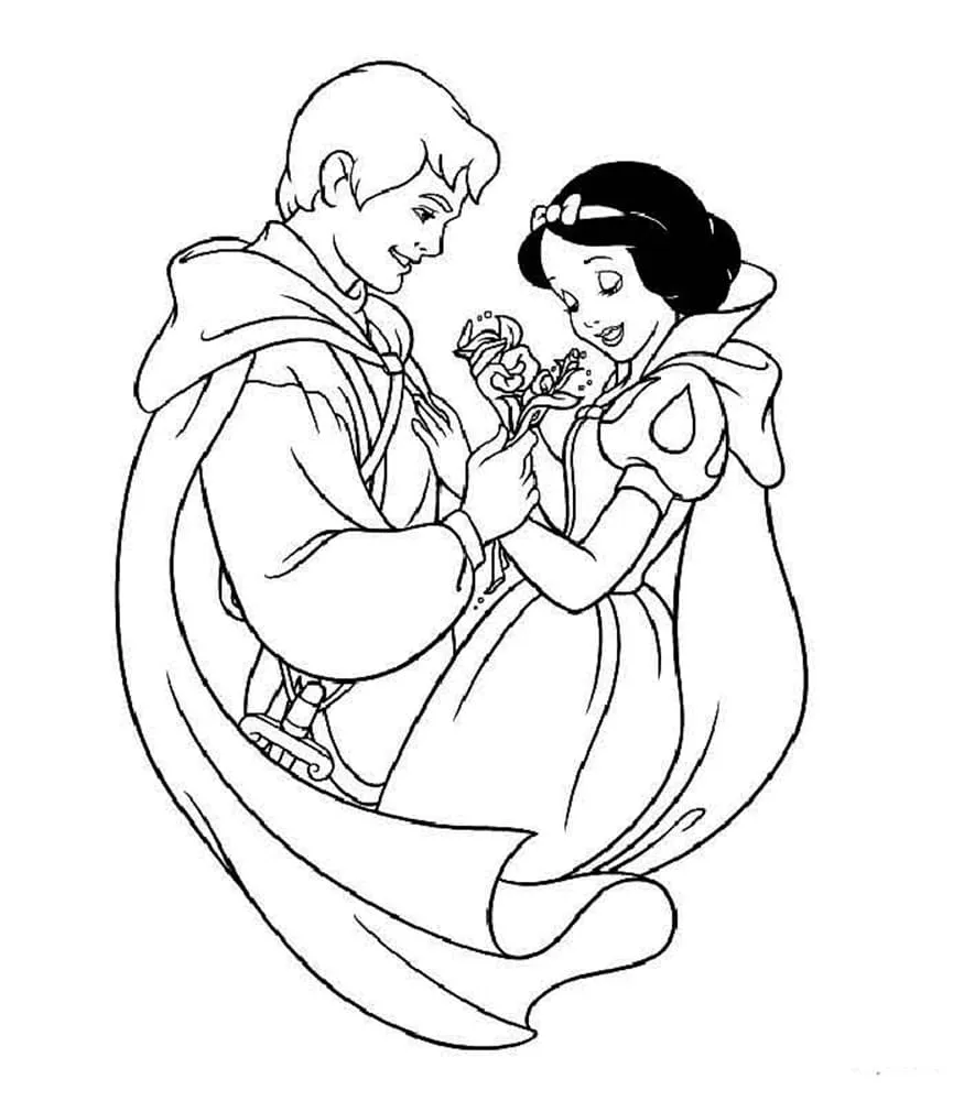 Dibujos para colorear e imprimir Snow White