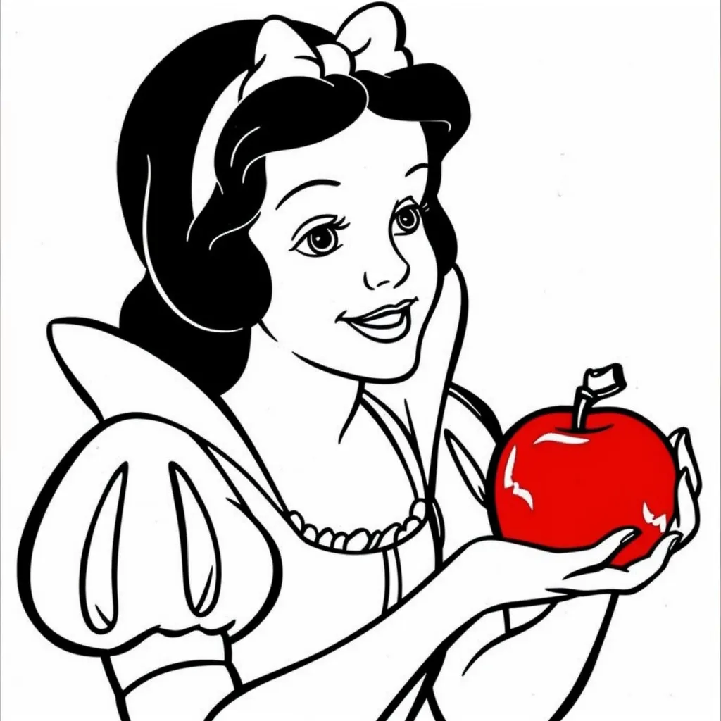 Dibujos para colorear e imprimir Snow White