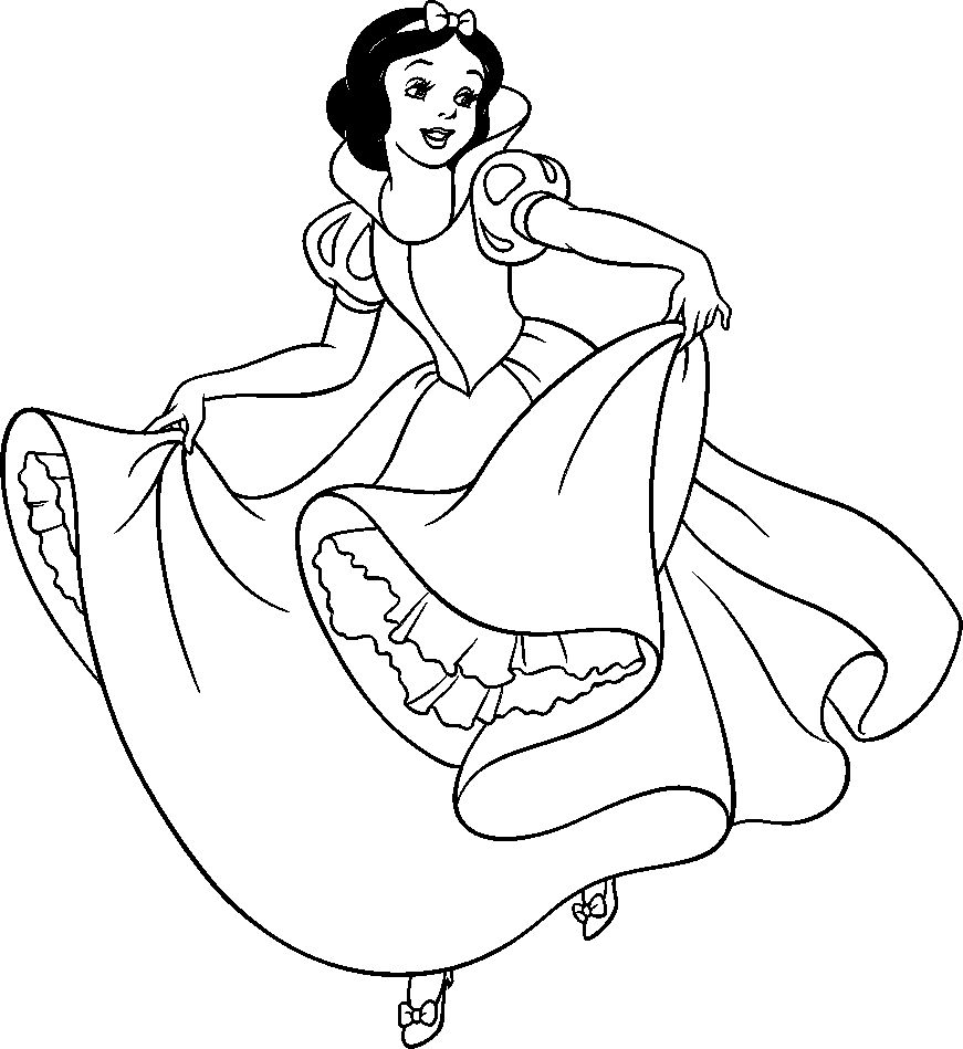 Dibujos para colorear e imprimir Snow White