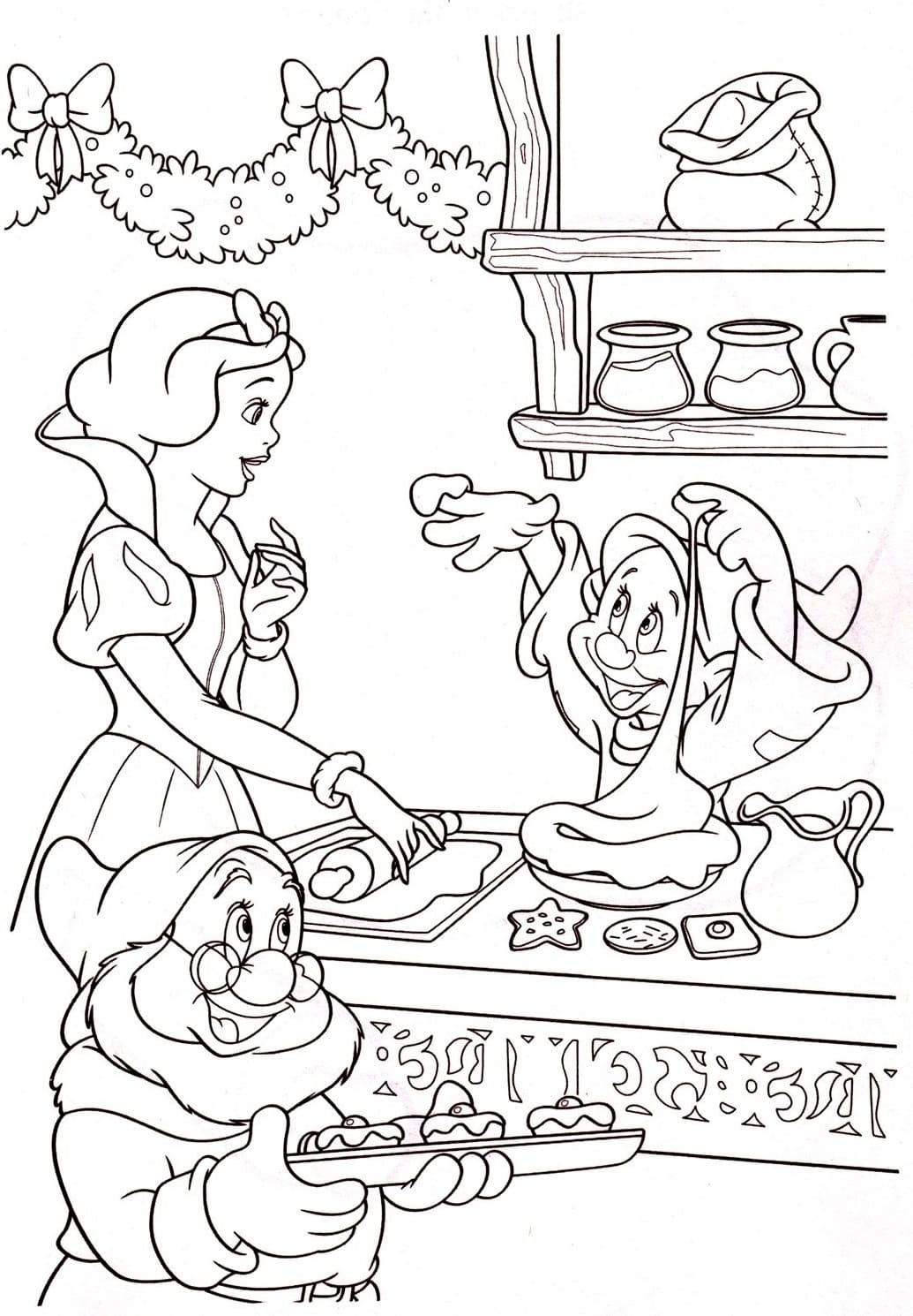 Dibujos para colorear e imprimir Snow White