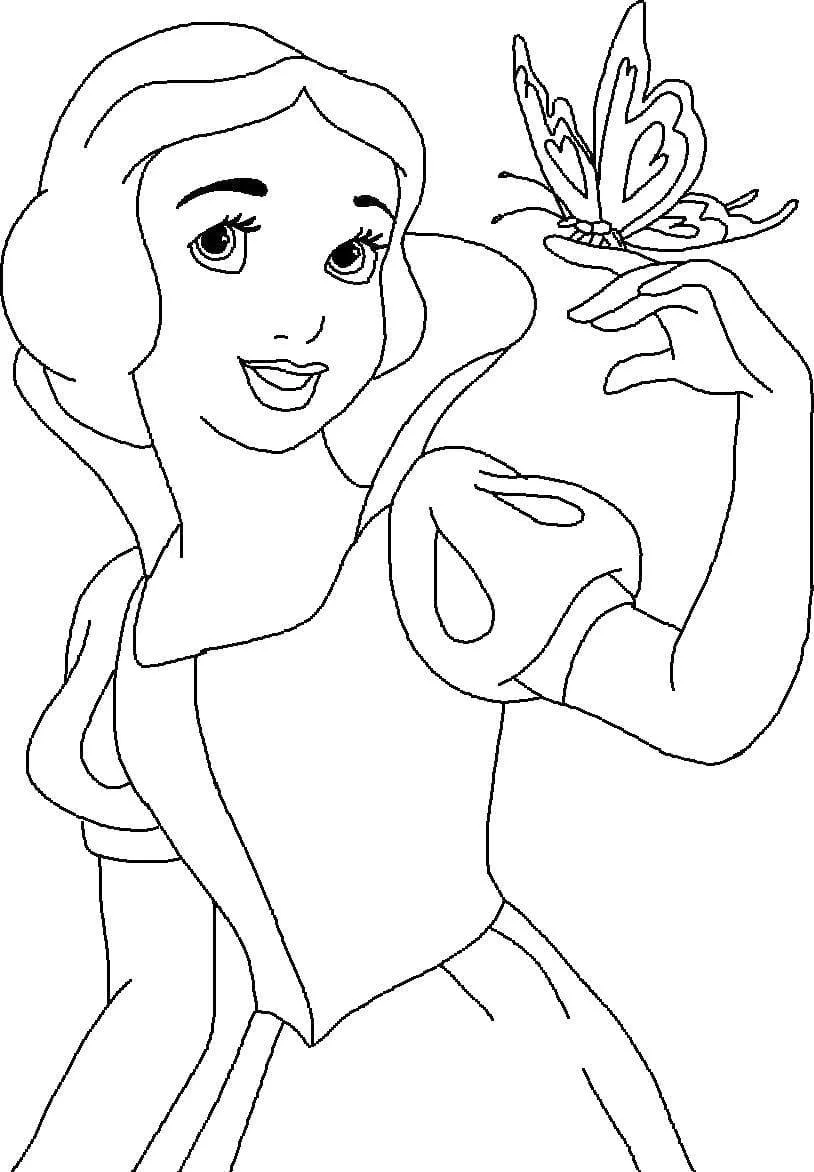 Dibujos para colorear e imprimir Snow White