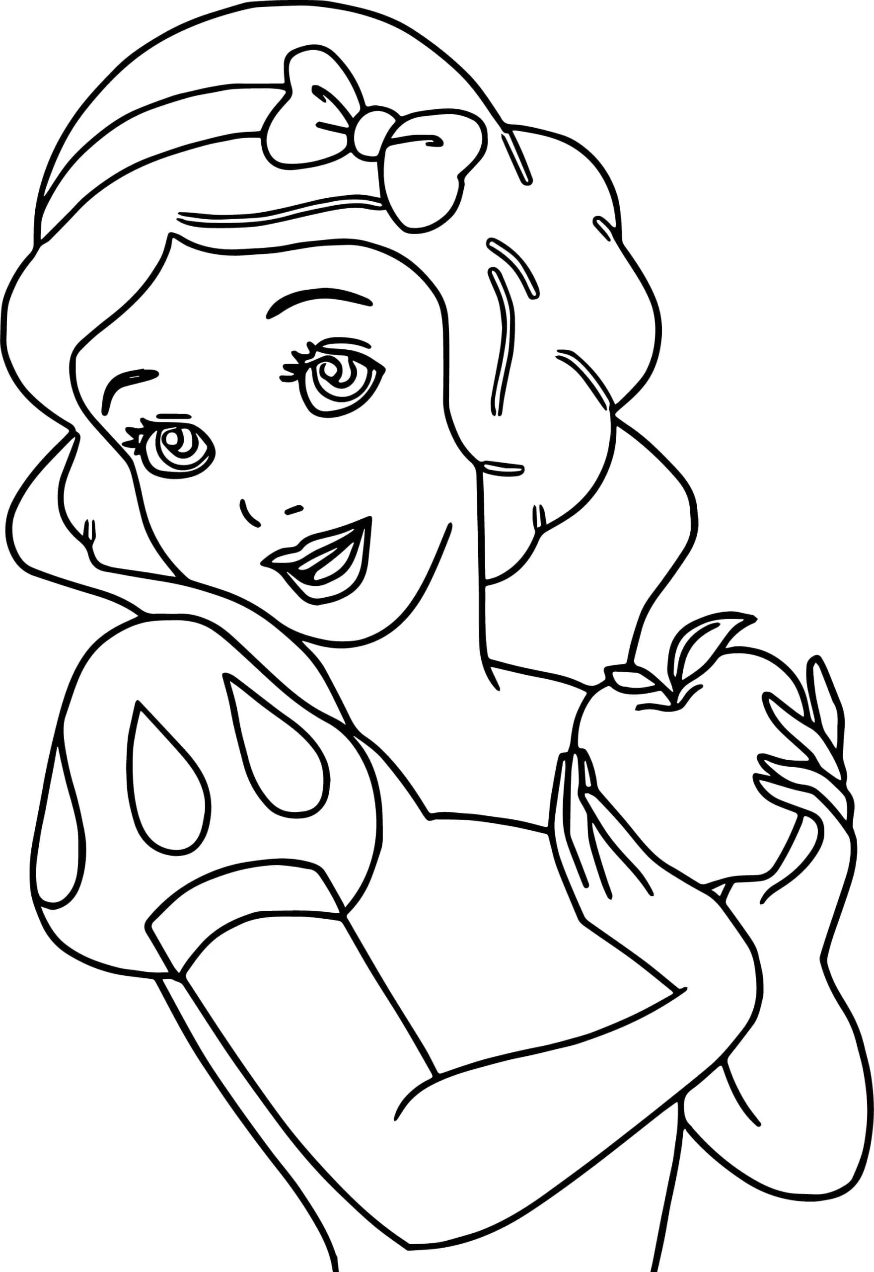 Dibujos para colorear e imprimir Snow White