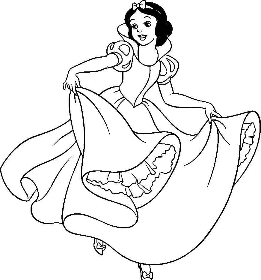 Dibujos para colorear e imprimir Snow White