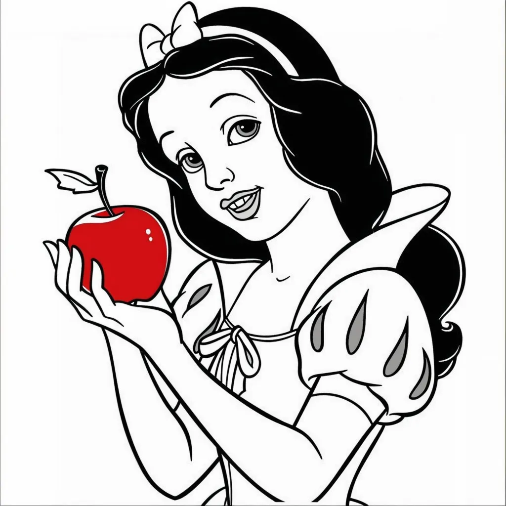 Dibujos para colorear e imprimir Snow White