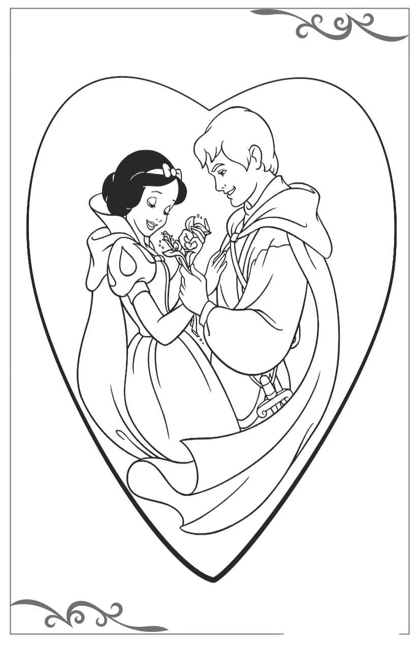 Dibujos para colorear e imprimir Snow White