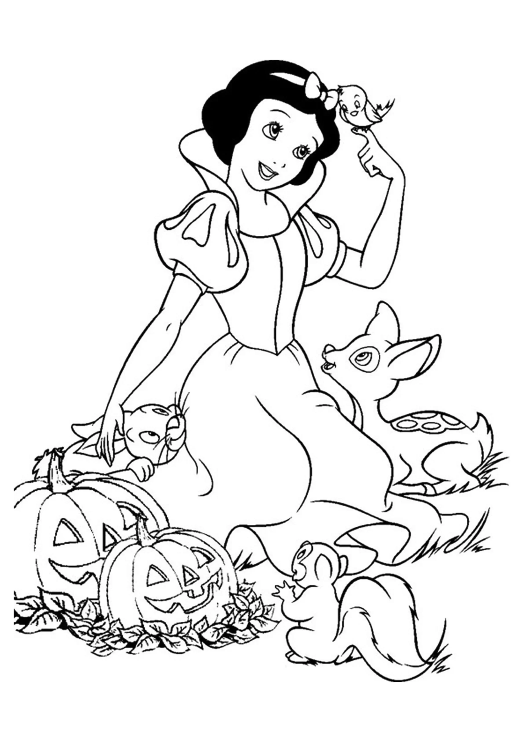 Dibujos para colorear e imprimir Snow White