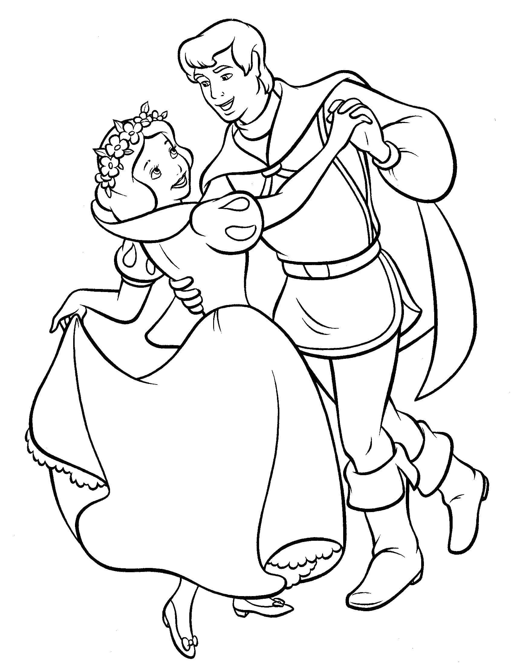 Dibujos para colorear e imprimir Snow White