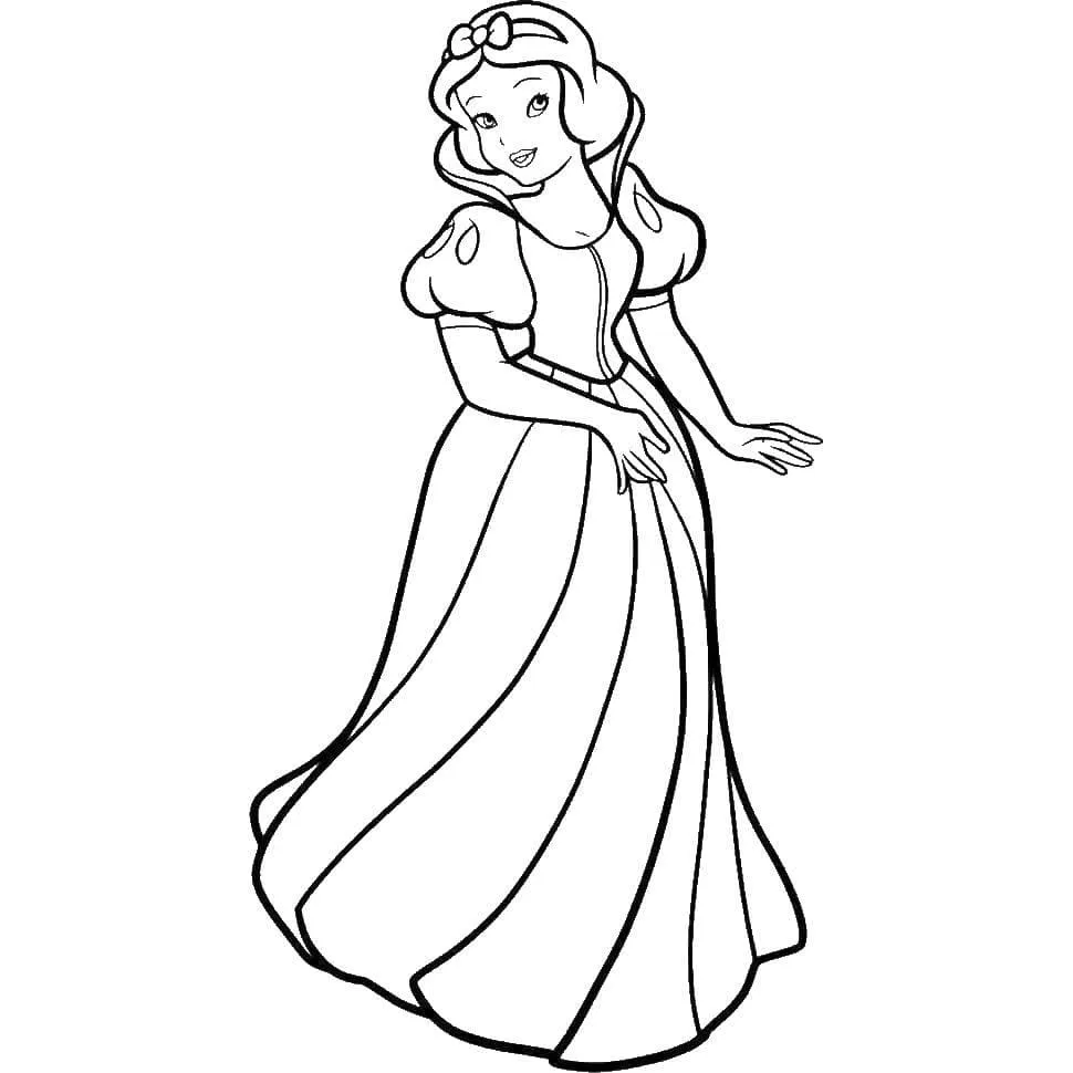 Dibujos para colorear e imprimir Snow White