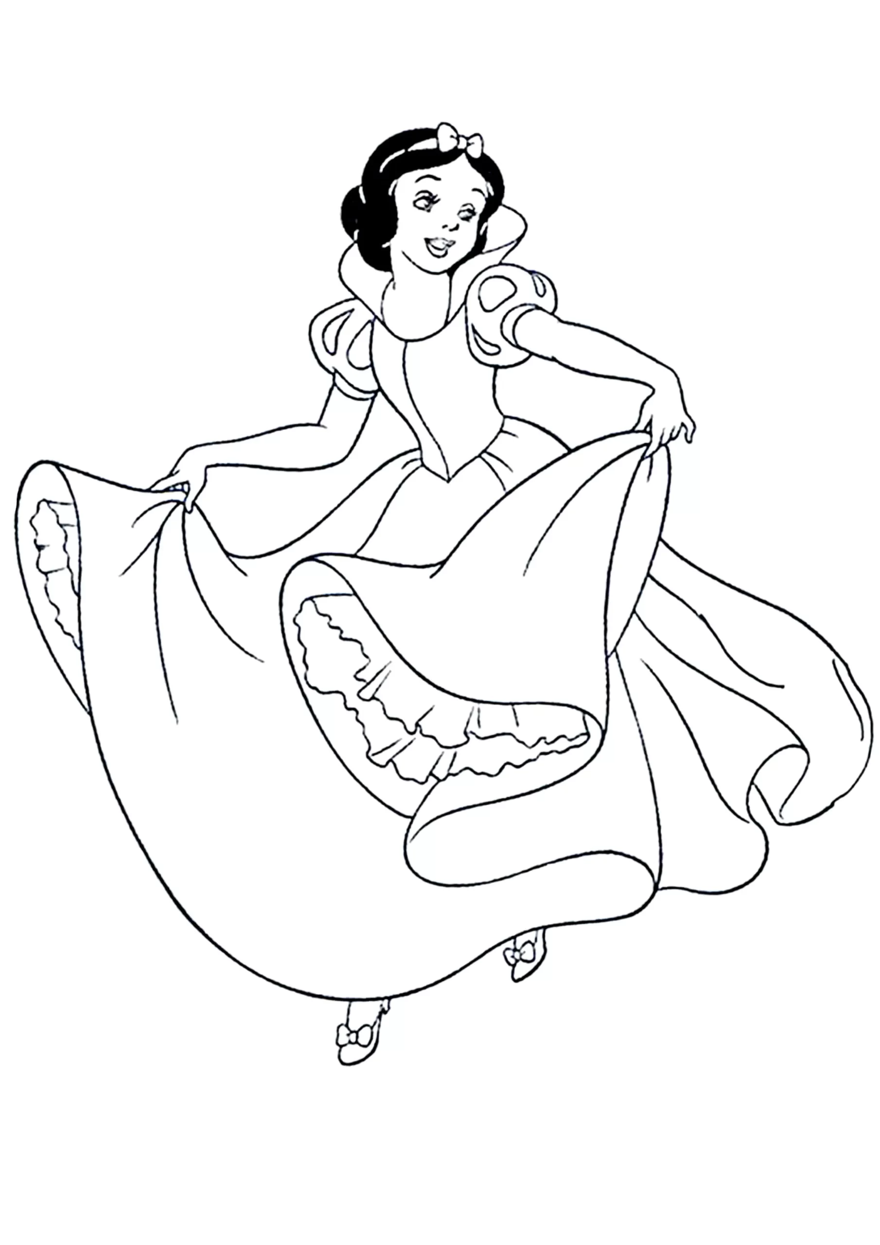 Dibujos para colorear e imprimir Snow White