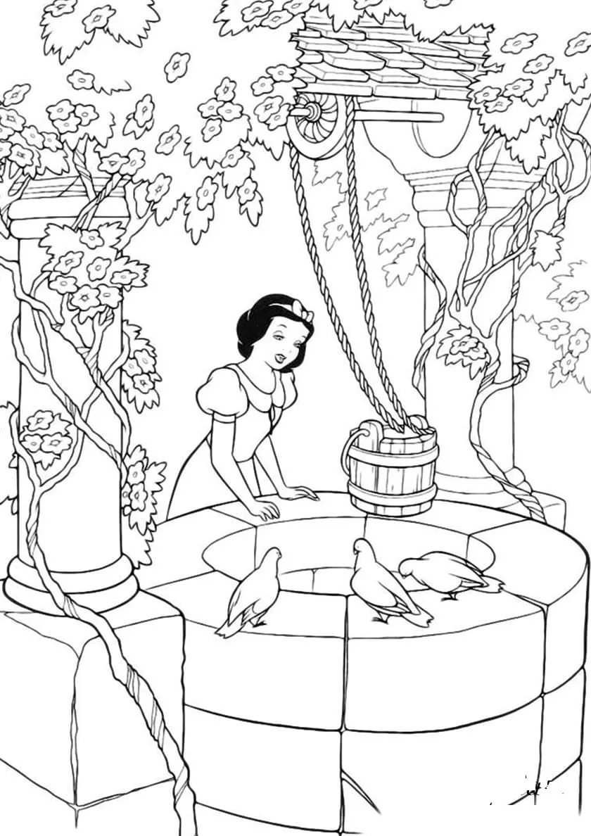 Dibujos para colorear e imprimir Snow White