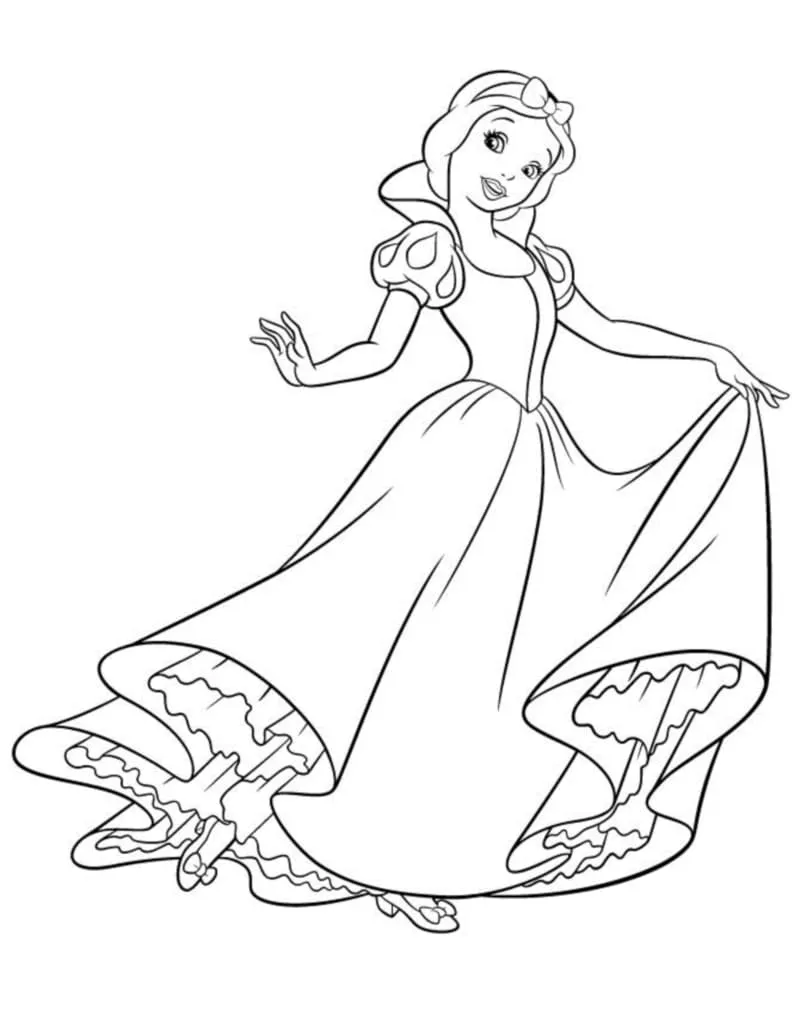 Dibujos para colorear e imprimir Snow White