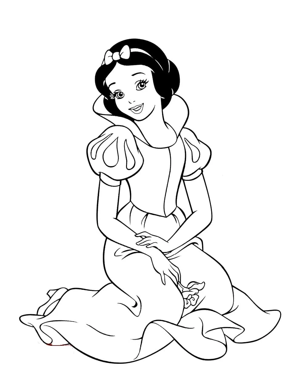 Dibujos para colorear e imprimir Snow White