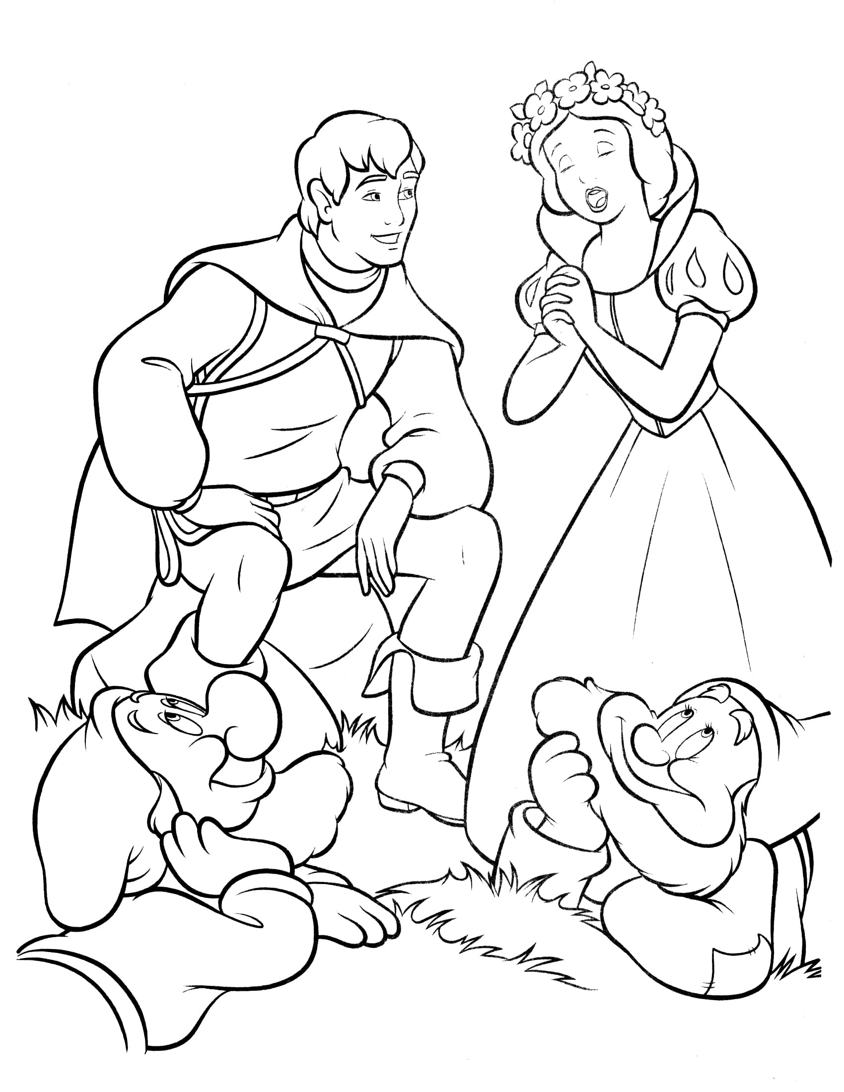 Dibujos para colorear e imprimir Snow White