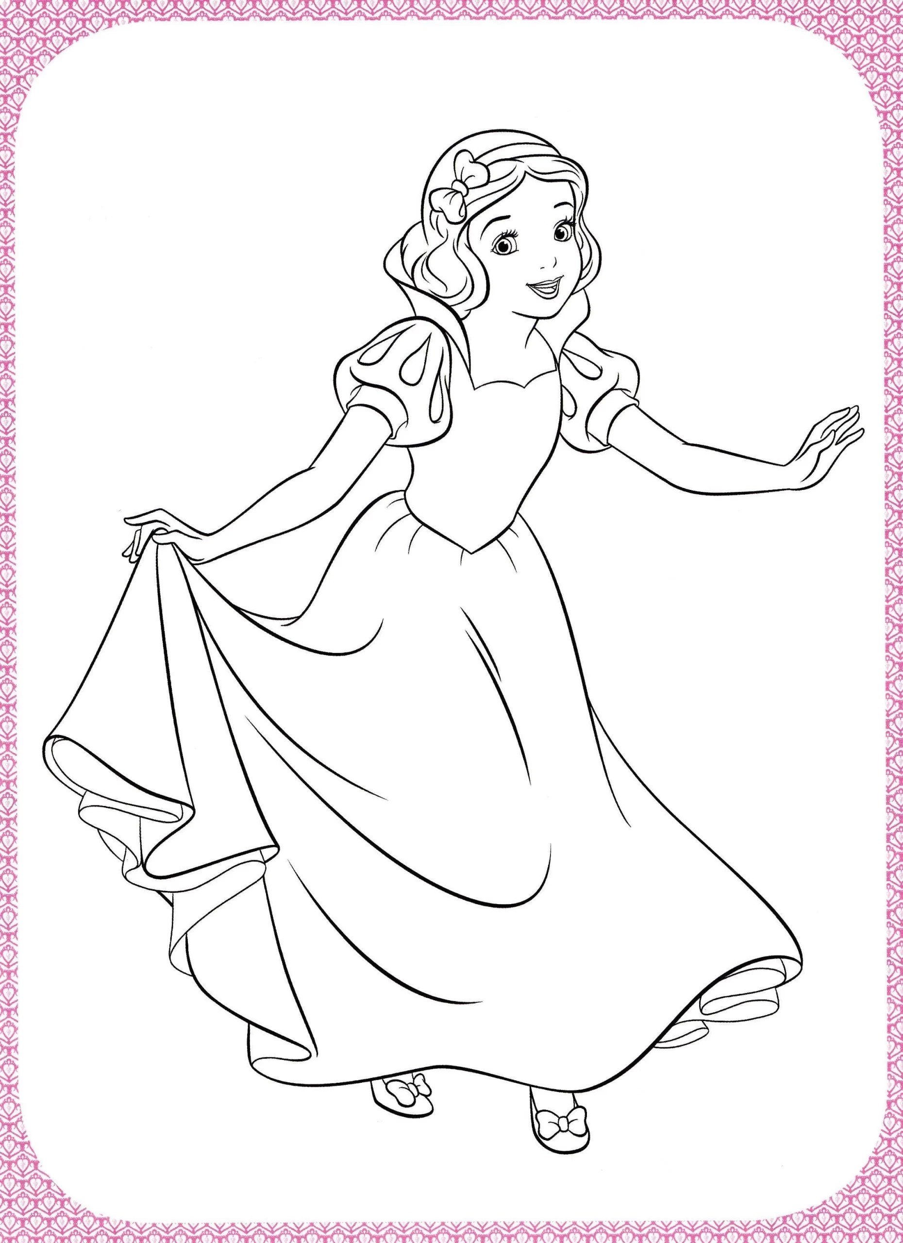 Dibujos para colorear e imprimir Snow White