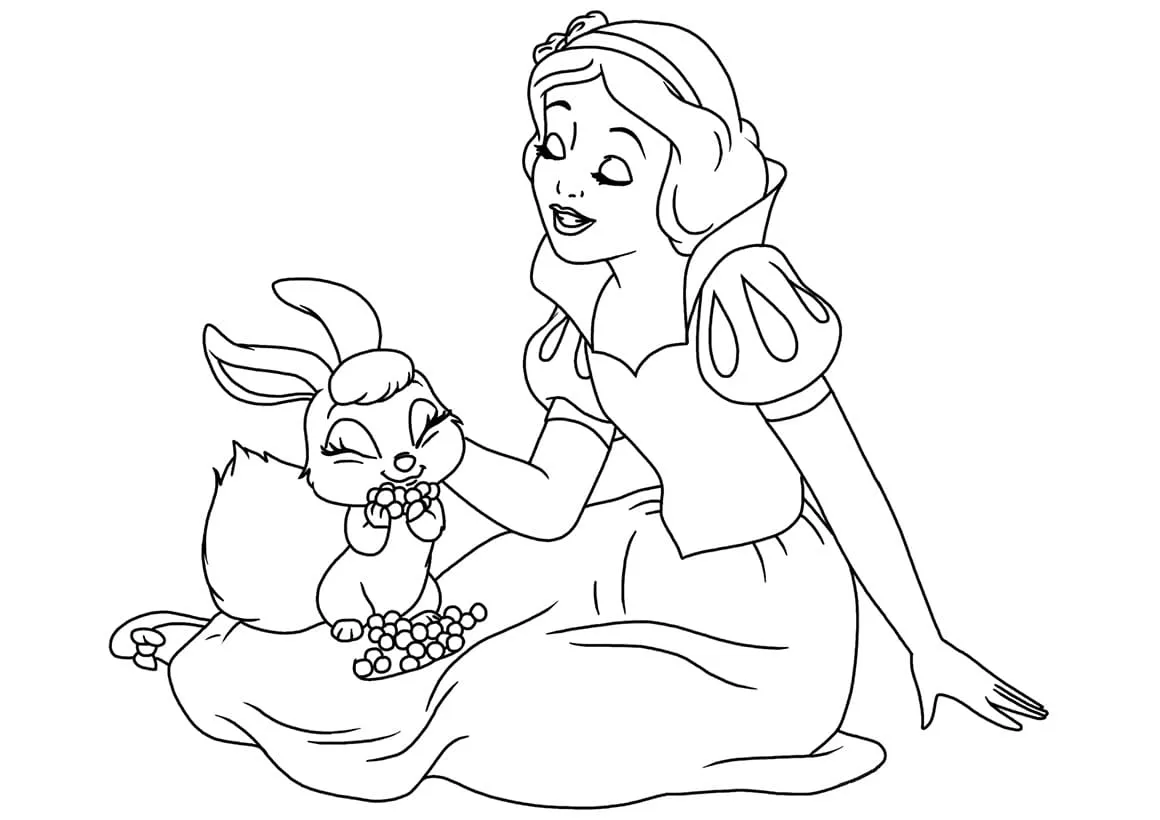 Dibujos para colorear e imprimir Snow White