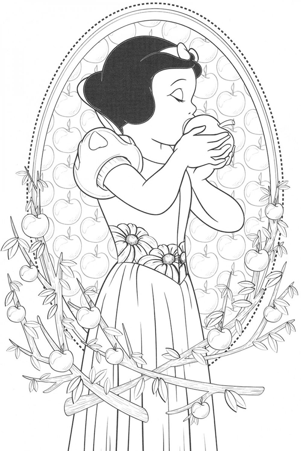 Dibujos para colorear e imprimir Snow White