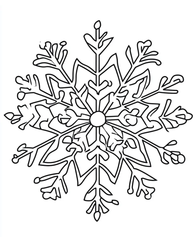 Dibujos para colorear e imprimir Snowflake