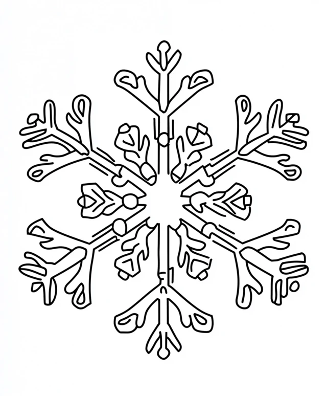 Dibujos para colorear e imprimir Snowflake