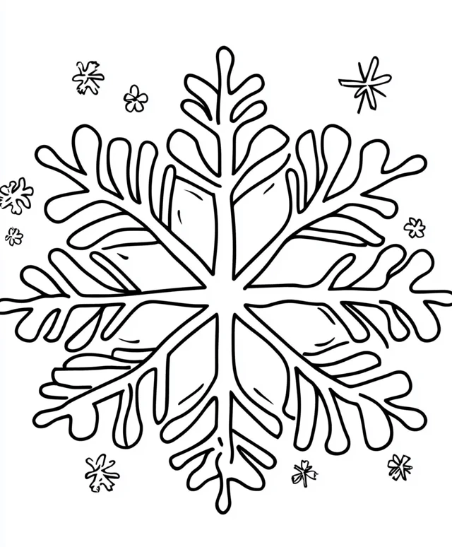 Dibujos para colorear e imprimir Snowflake