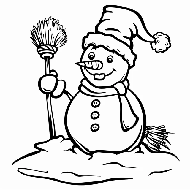 Dibujos para colorear e imprimir Snowman