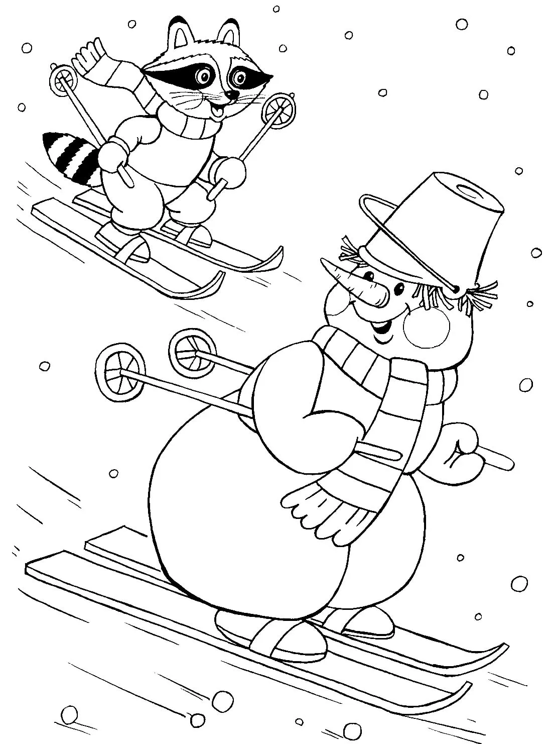 Dibujos para colorear e imprimir Snowman