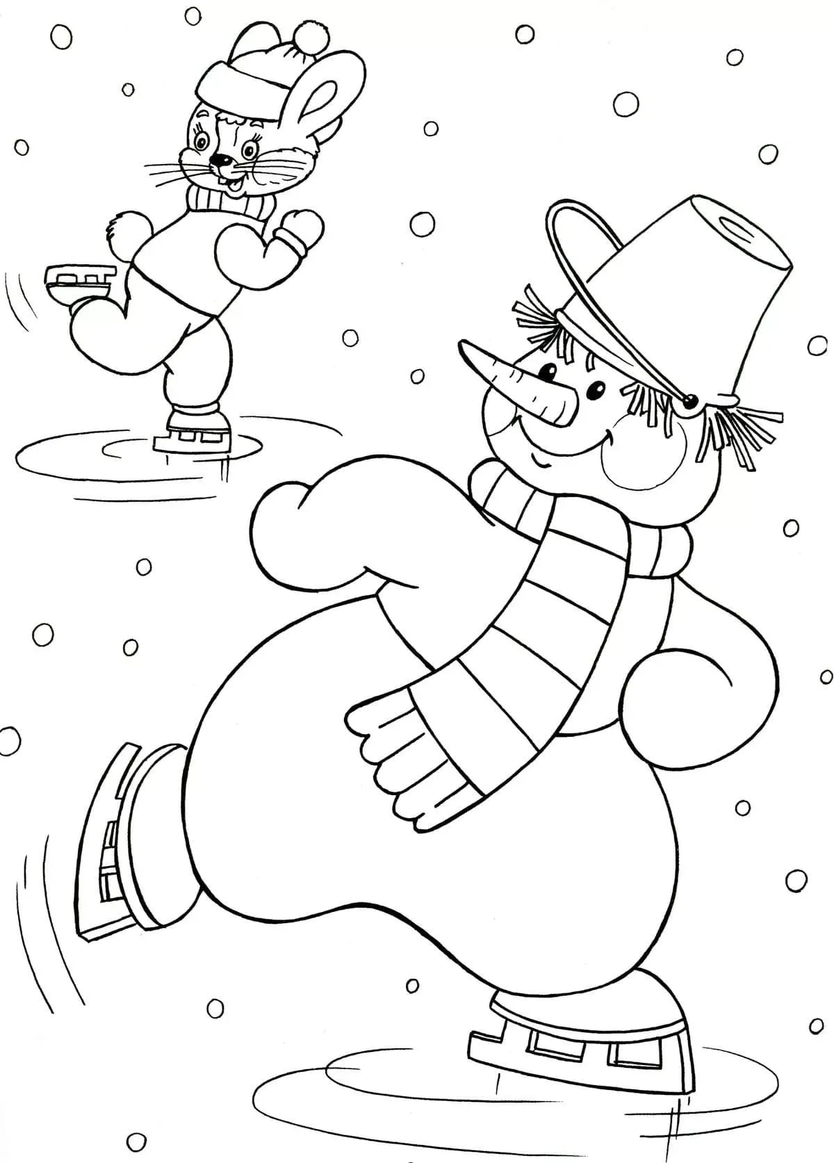 Dibujos para colorear e imprimir Snowman