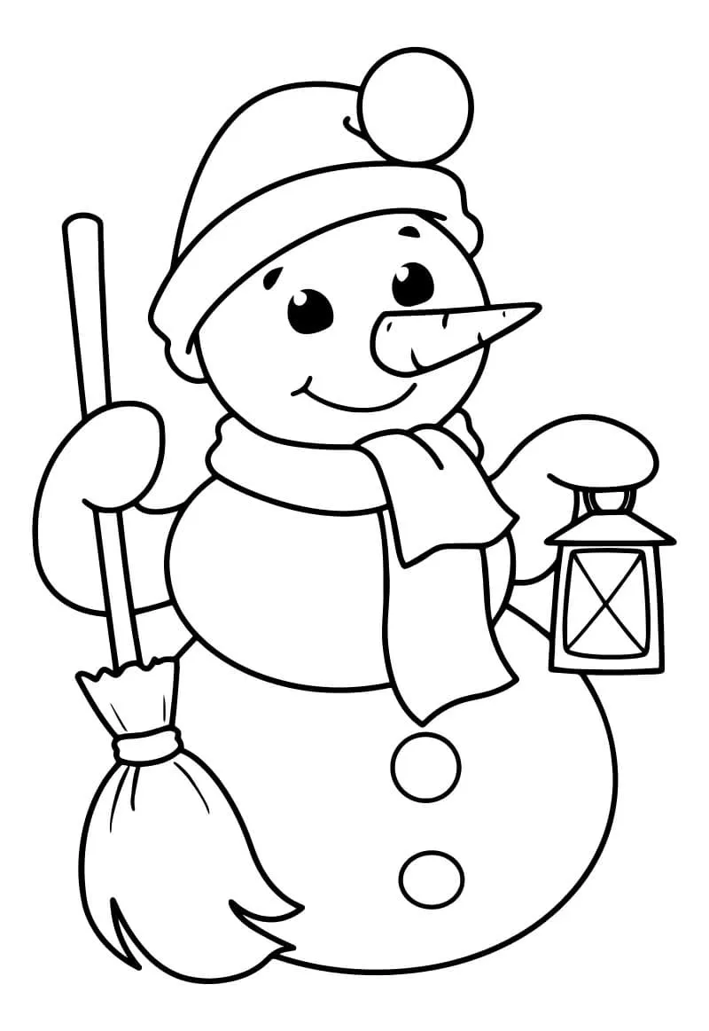 Dibujos para colorear e imprimir Snowman